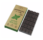 Шоколад на меду Горький 70%какао 85гр мятный Гагаринские мануфактуры